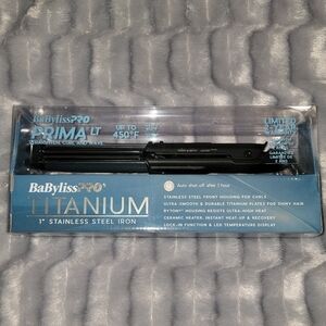 BaBylissPRO Prima Titanium Stainless Steel Iron